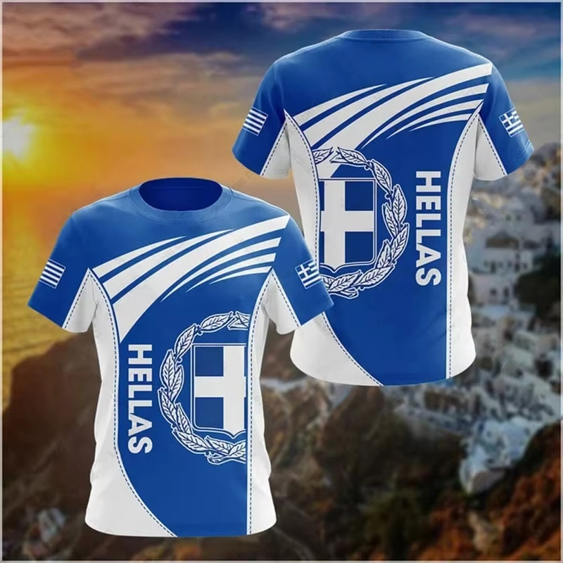 Women'S Fashion Guide - Greece Flag Map 3d Printed T