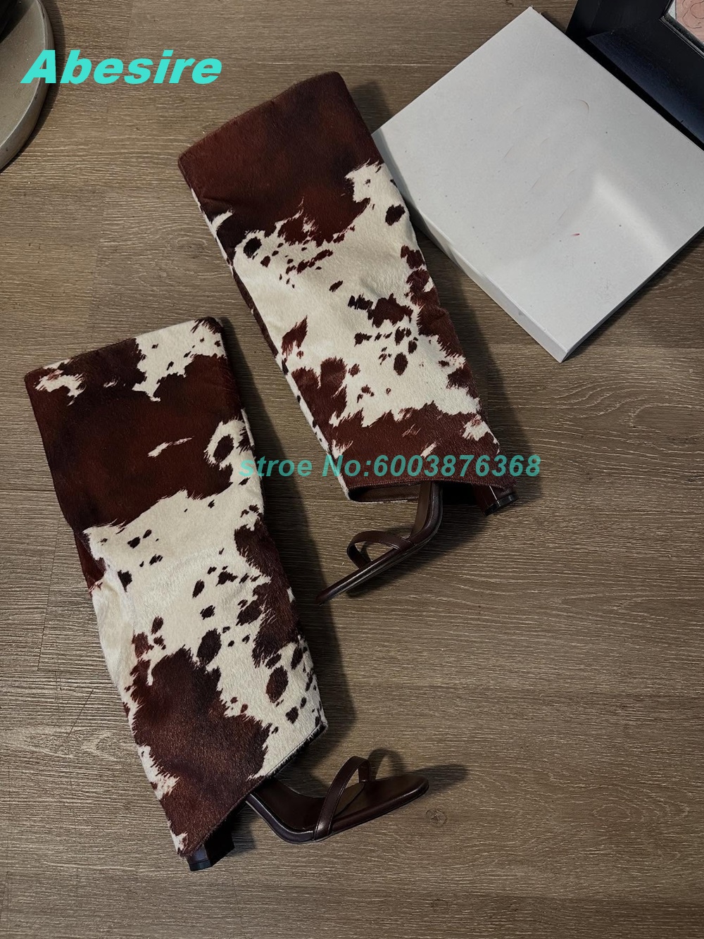 Cow Pattern Patchwork Suede Sa - Women'S Fashion Show ulasan dan harga