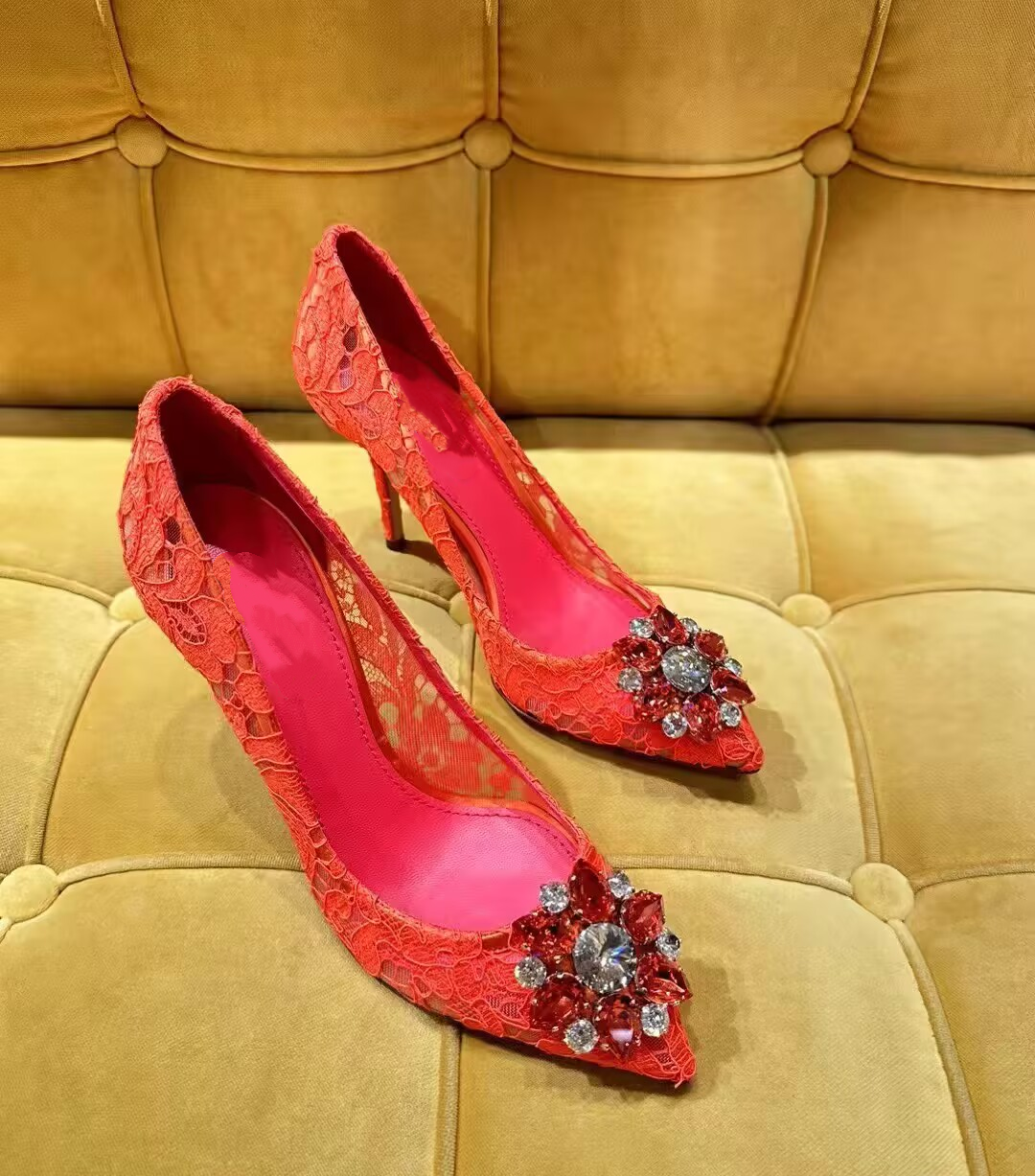 Sexy Style Lace Crystal Pointe - Women'S Fashion Show ulasan dan harga
