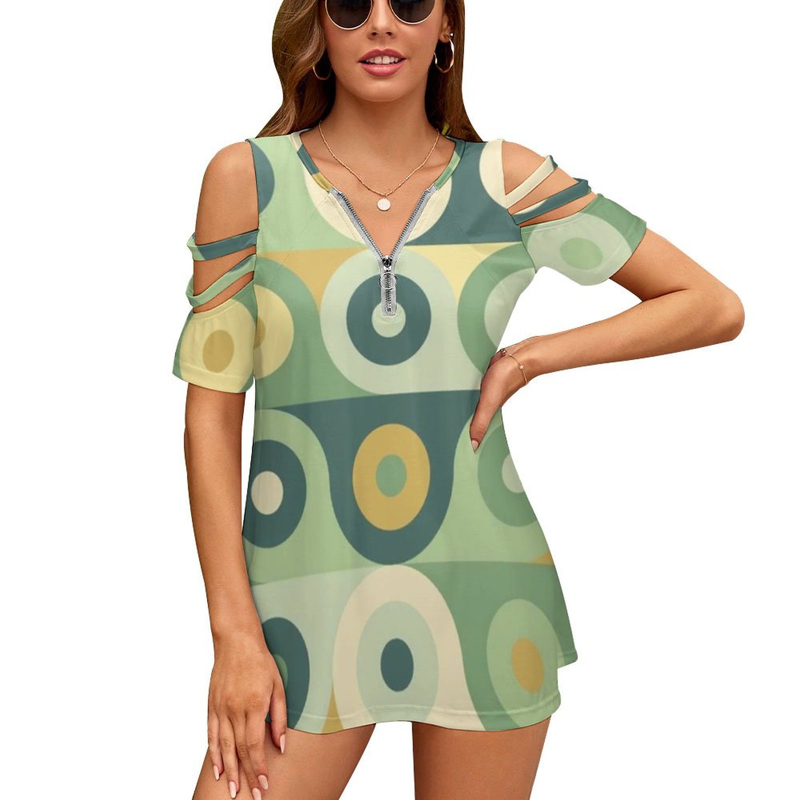 Groovy 70's Pattern Women Zipp - Women'S Fashion Of The 70S ulasan dan harga