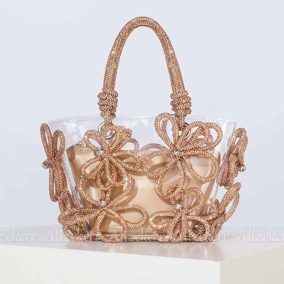 Diamond Flower Transparent Tot - Women'S Fashion Boutique ulasan dan harga