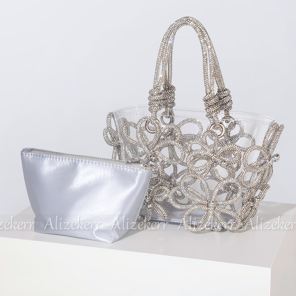 Diamond Flower Transparent Tot - Women'S Fashion Boutique ulasan dan harga