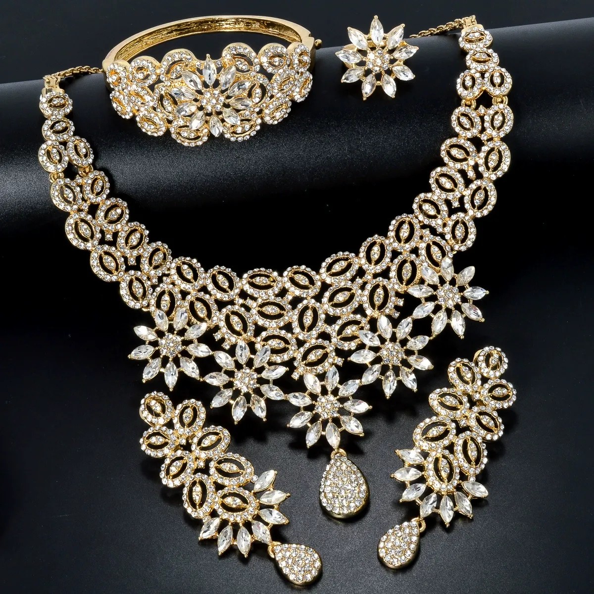 Nigeria Dubai Rihinestone Wedd - Women Fashion Uae ulasan dan harga