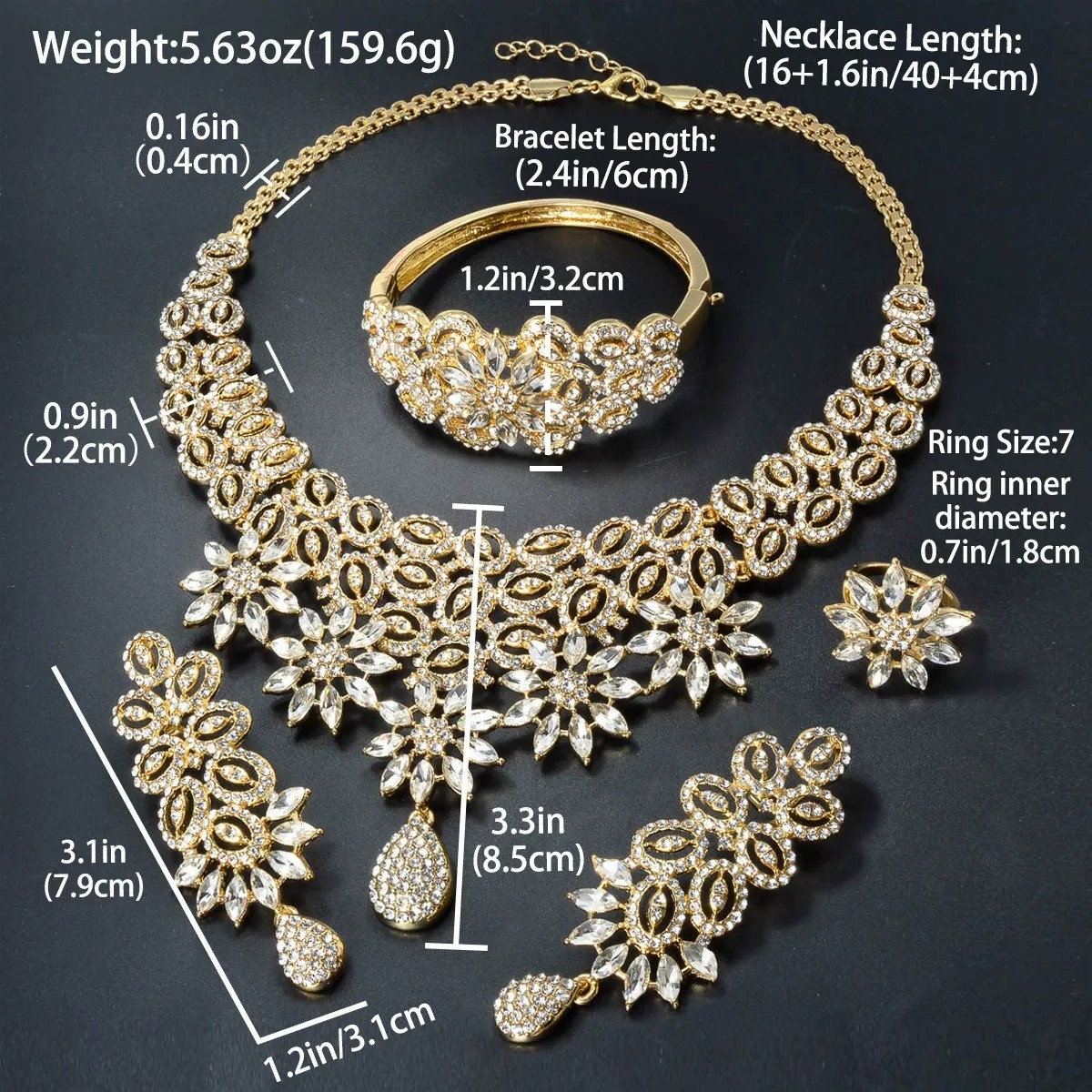 Nigeria Dubai Rihinestone Wedd - Women Fashion Uae ulasan dan harga