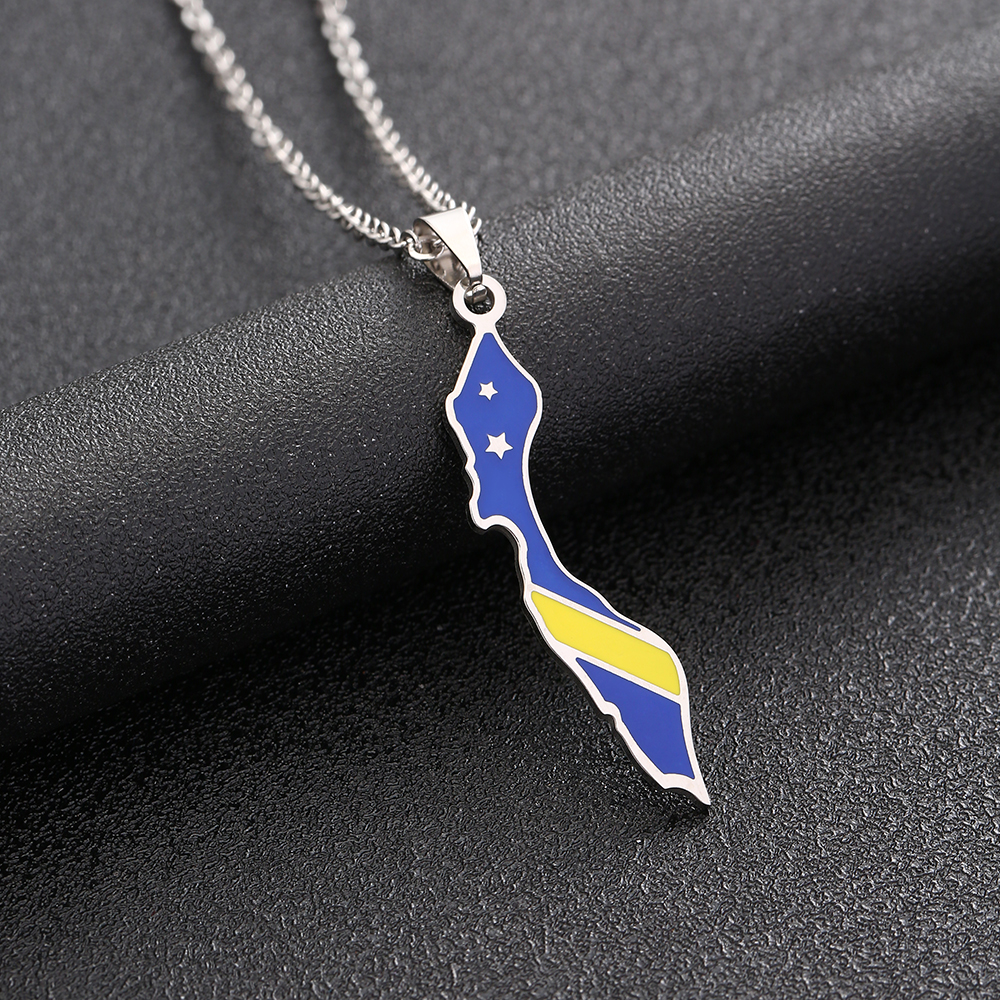 Curacao Map Flag Pendant Neckl - Women'S Fashion Guide ulasan dan harga