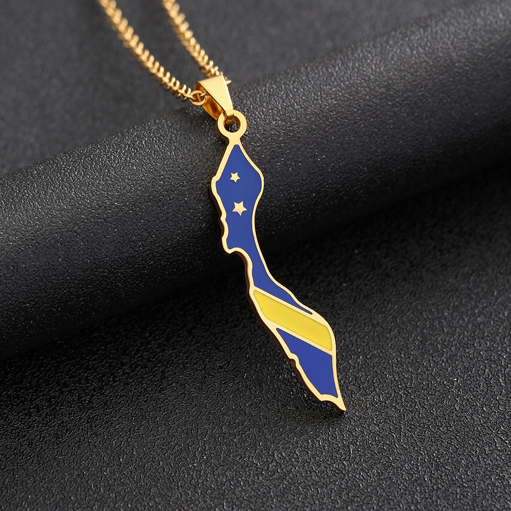 Curacao Map Flag Pendant Neckl - Women'S Fashion Guide ulasan dan harga