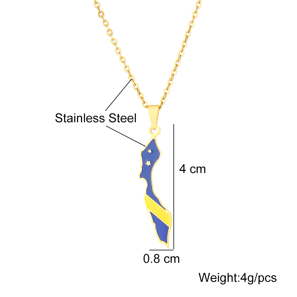 Curacao Map Flag Pendant Neckl - Women'S Fashion Guide ulasan dan harga