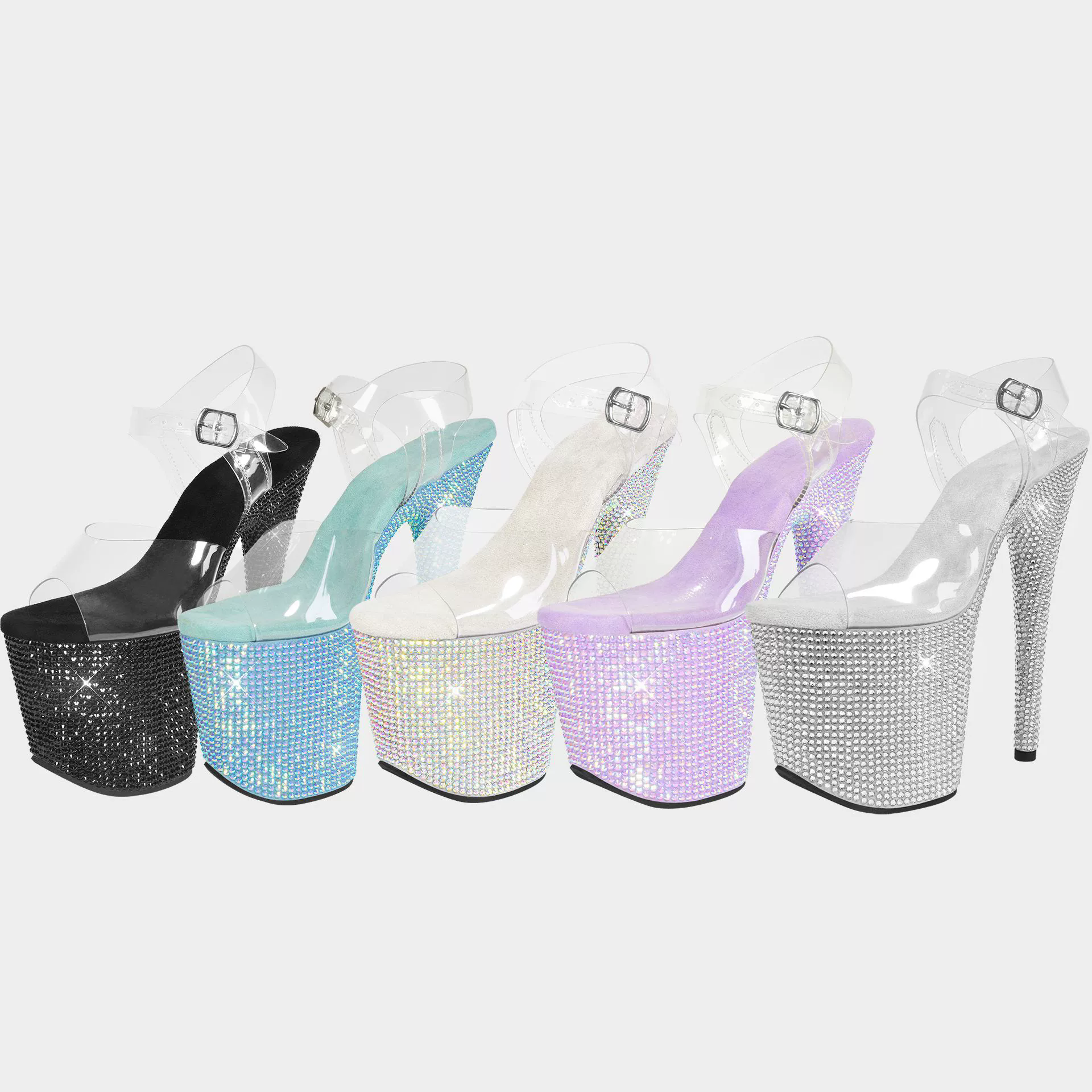 20cm 8Inches Diamond Stripper  - Women'S Fashion Show ulasan dan harga