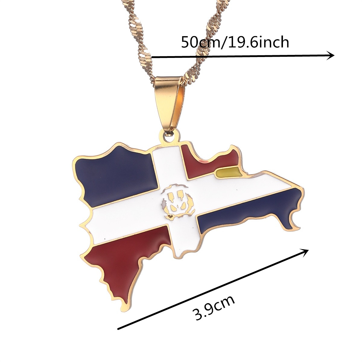 Dominican Republic Map Pendant - Women'S Fashion Guide ulasan dan harga