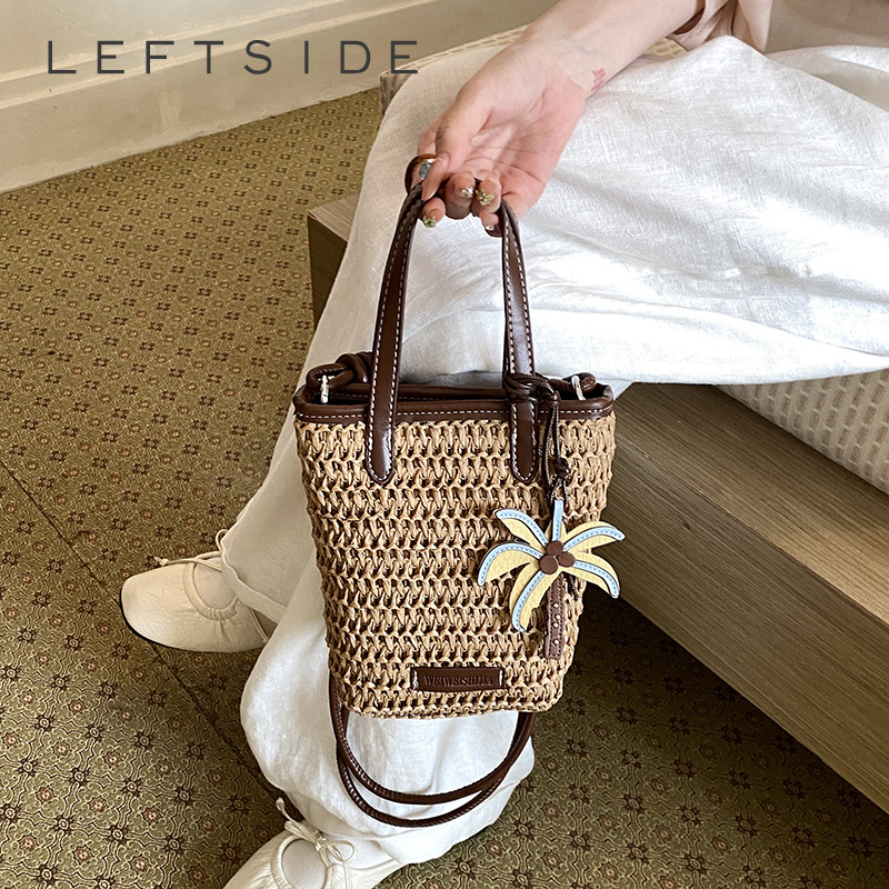 Women Mini Straw Woven Bucket  - Women'S Fashion Trends 2026 Spring Summer ulasan dan harga