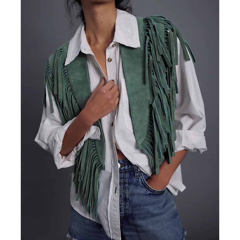 Women's Y2k Vintage Suede Vest - Women'S Fashion Of The 70S ulasan dan harga