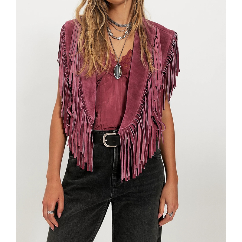 Women's Y2k Vintage Suede Vest - Women'S Fashion Of The 70S ulasan dan harga