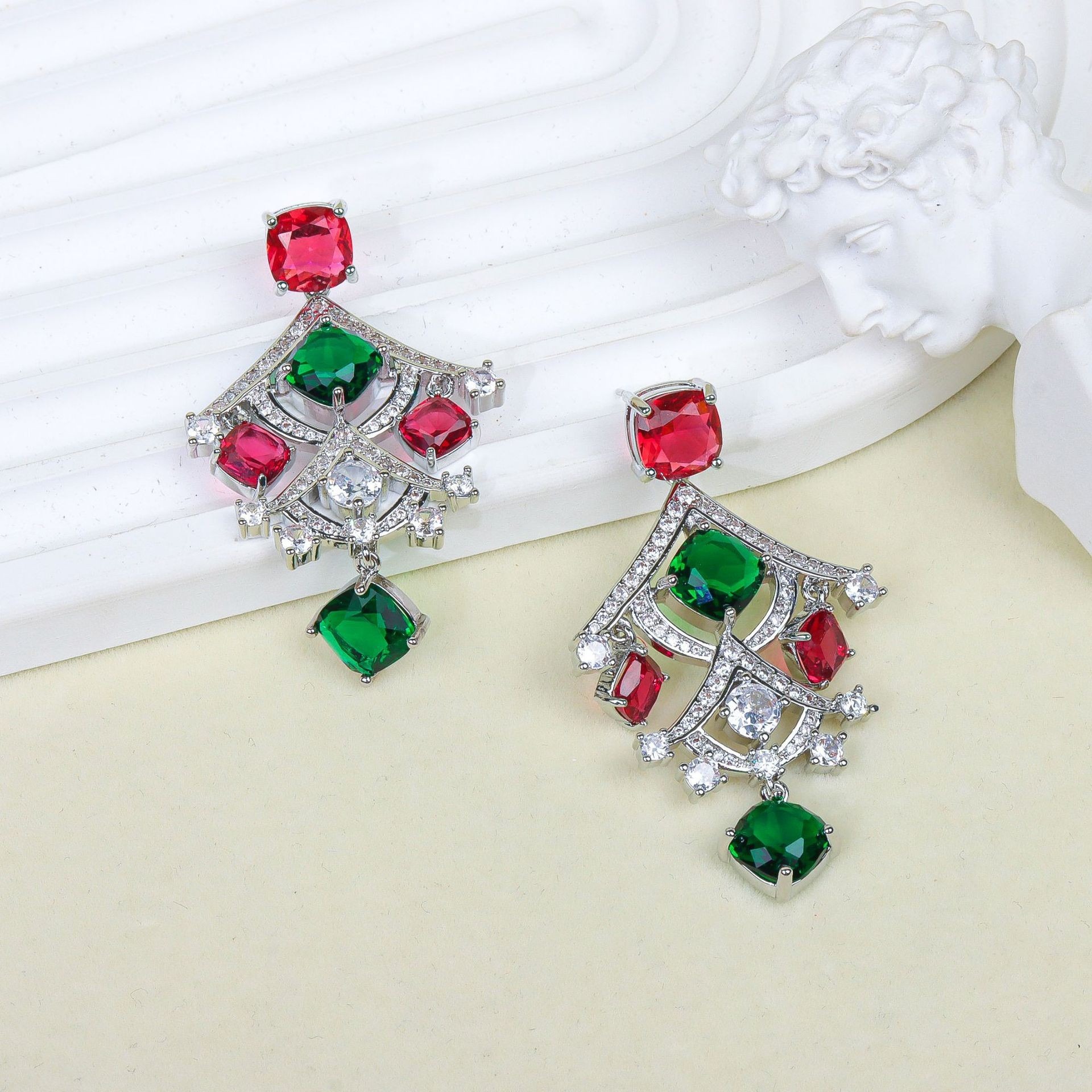 Luxury Women Zircoina Earrings - Women Fashion Uae ulasan dan harga