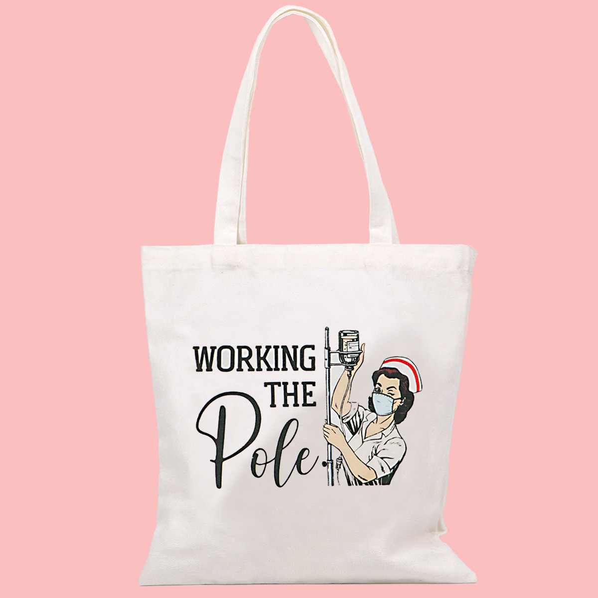 Nurse Canvas Tote Bag Women's  - Canvas Tote Bag ulasan dan harga
