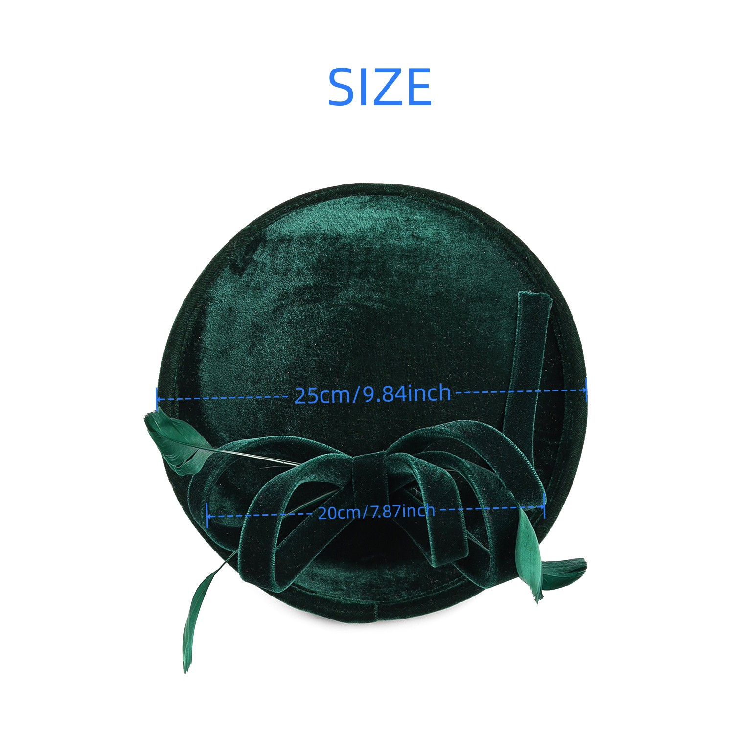 Velour Velvet Fascinator Feath - Women'S Fashion Boutique ulasan dan harga