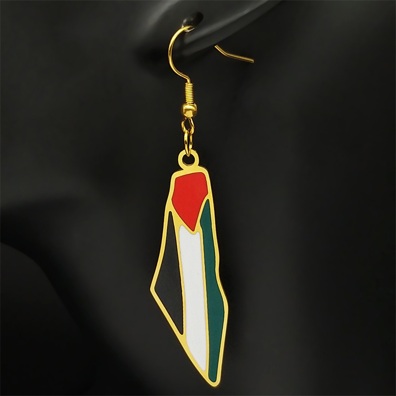 Arabic Enamel Palestine Map Ho - Women'S Fashion Guide ulasan dan harga