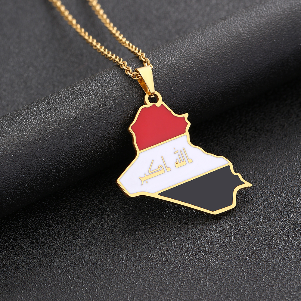 Republic Of Iraq Map Flag Pend - Women'S Fashion Guide ulasan dan harga
