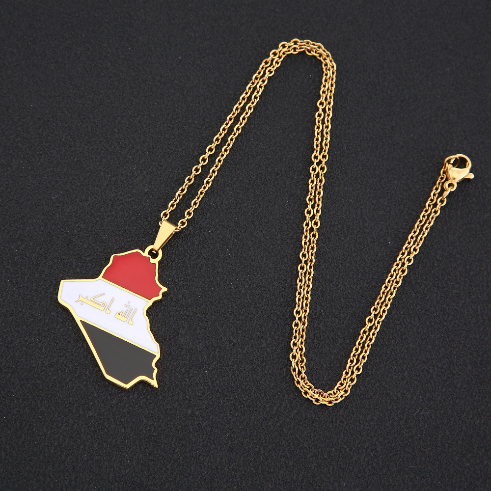 Republic Of Iraq Map Flag Pend - Women'S Fashion Guide ulasan dan harga