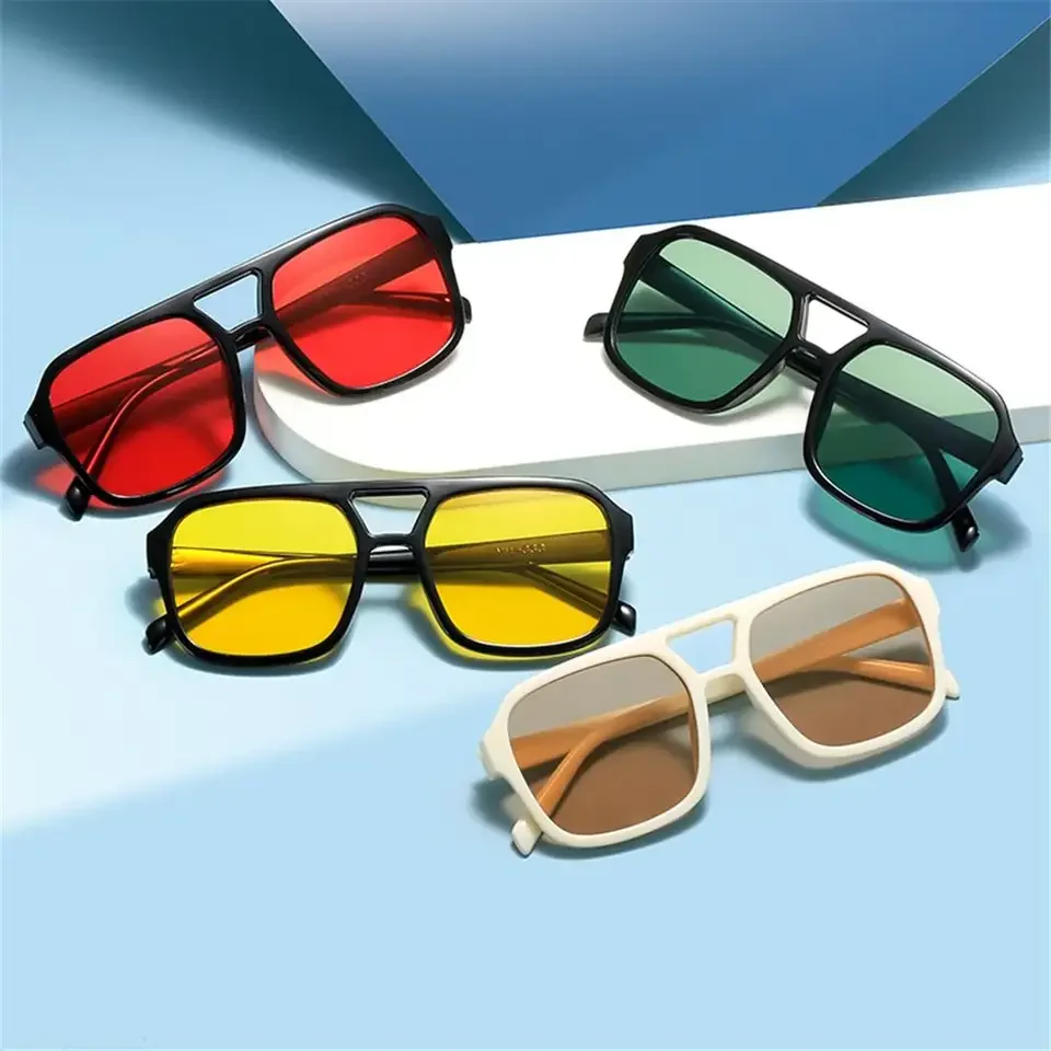 1PC Retro Square Aviation Sung - Women'S Fashion Of The 70S ulasan dan harga