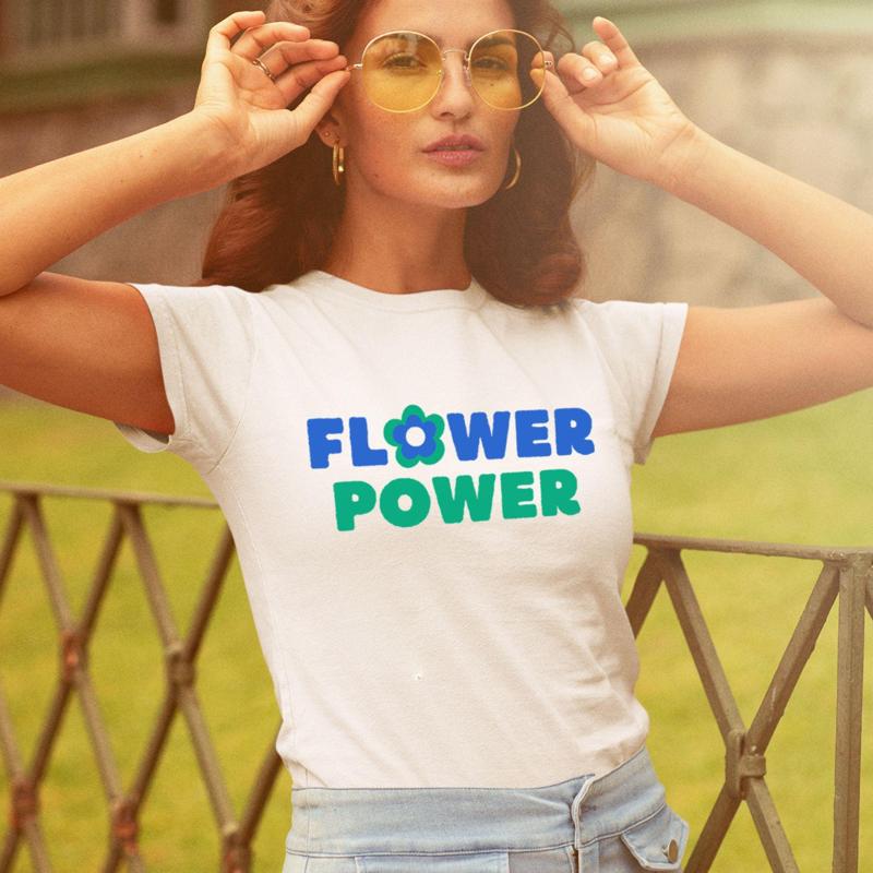 Flower Power T Shirt Hippie Fl - Women'S Fashion Of The 70S ulasan dan harga