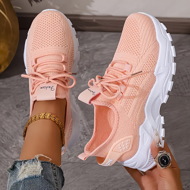 Breathable Knit Sneakers Fashi - Women'S Fashion Show ulasan dan harga