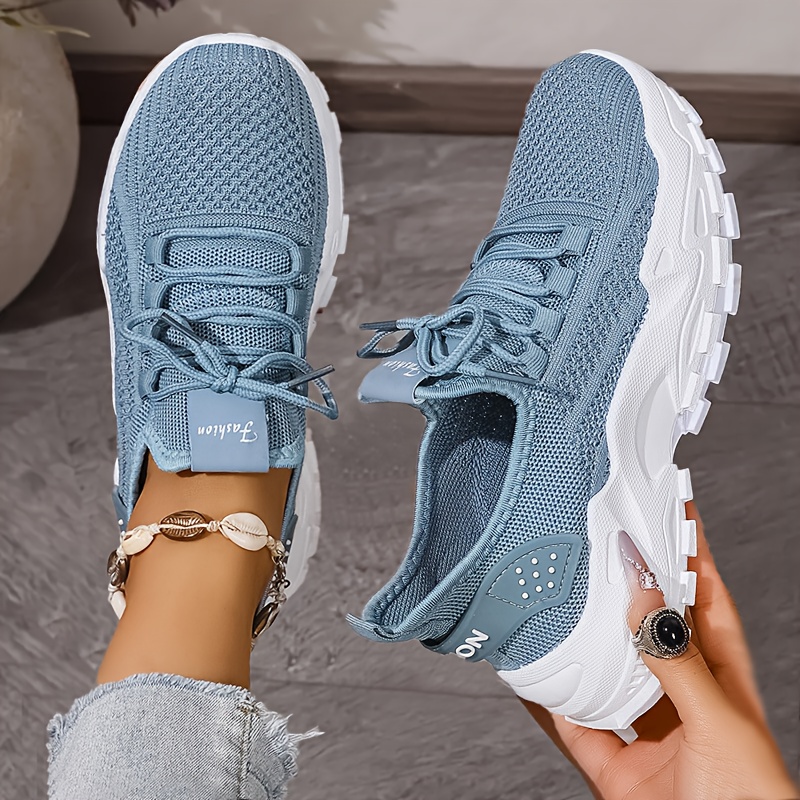 Breathable Knit Sneakers Fashi - Women'S Fashion Show ulasan dan harga