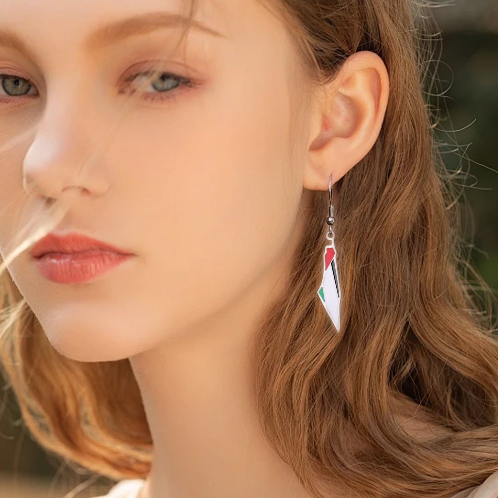 YILUOCD Palestine Map Drop Ear - Women'S Fashion Guide ulasan dan harga