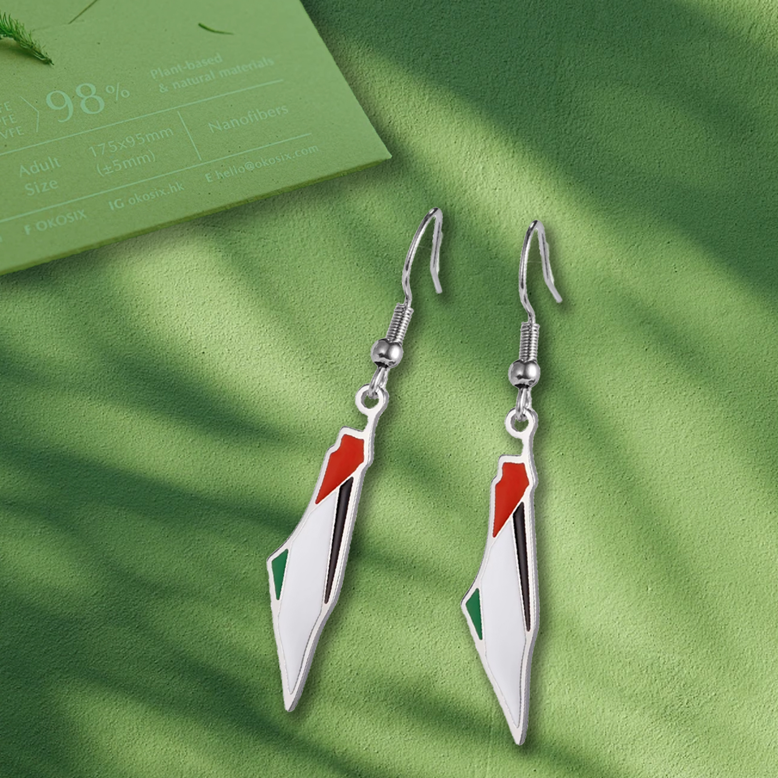 YILUOCD Palestine Map Drop Ear - Women'S Fashion Guide ulasan dan harga
