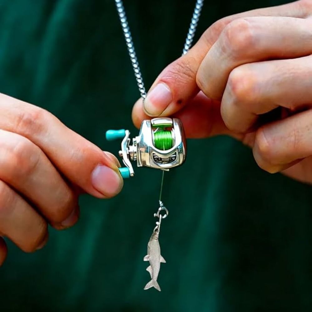 Mini Fishing Reel Necklace Fis - Women'S Fashion Guide ulasan dan harga