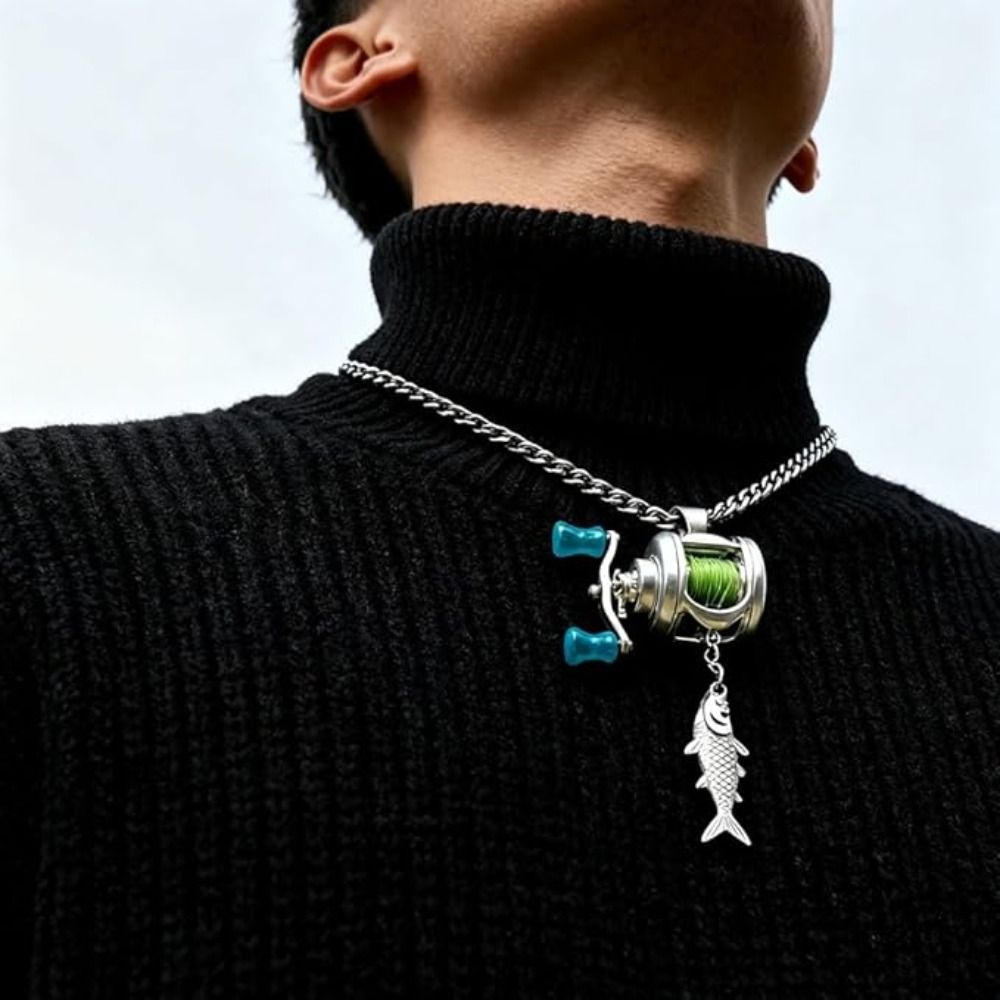 Mini Fishing Reel Necklace Fis - Women'S Fashion Guide ulasan dan harga