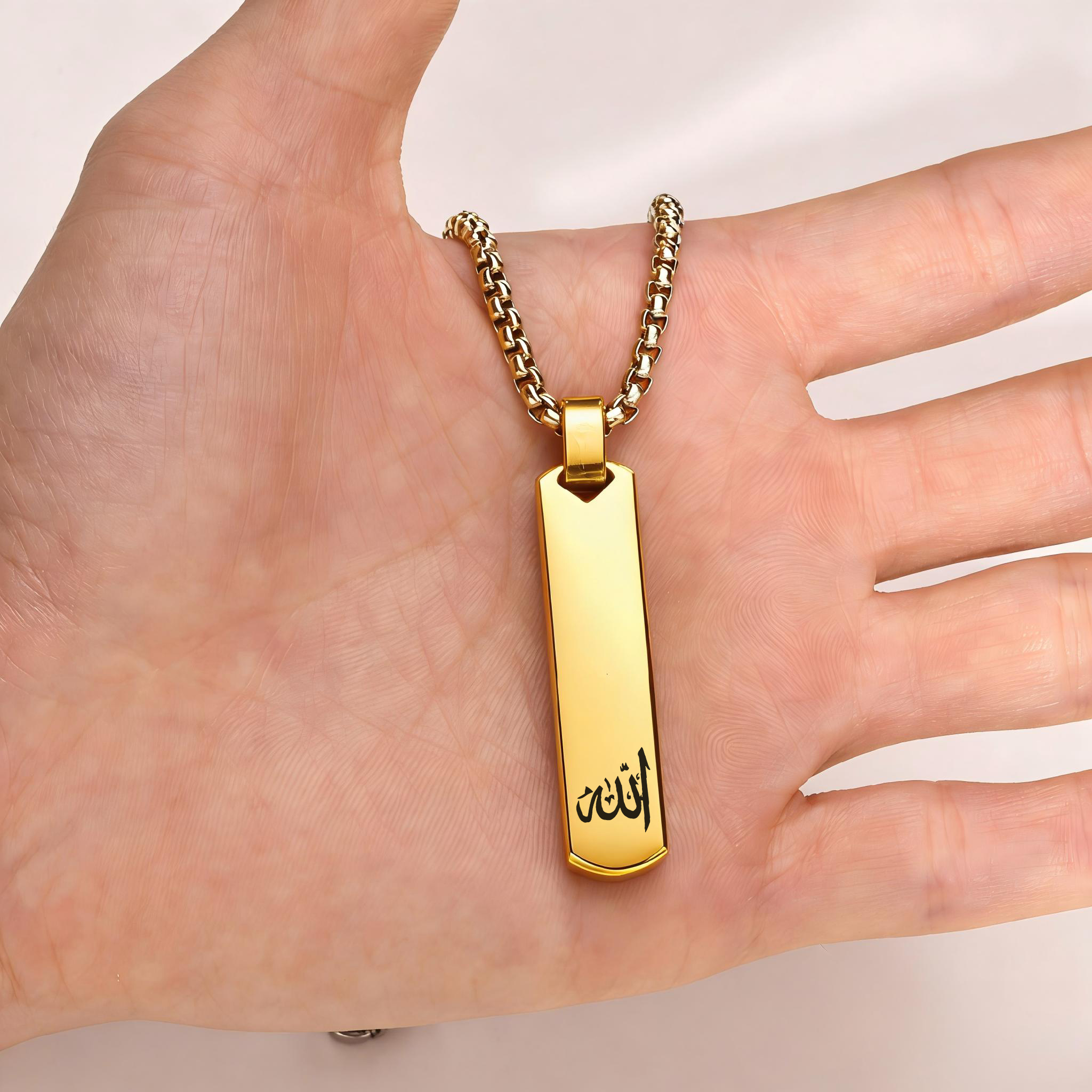 3D Bar Necklace, Cool Simple D - Women Fashion Logo Design ulasan dan harga