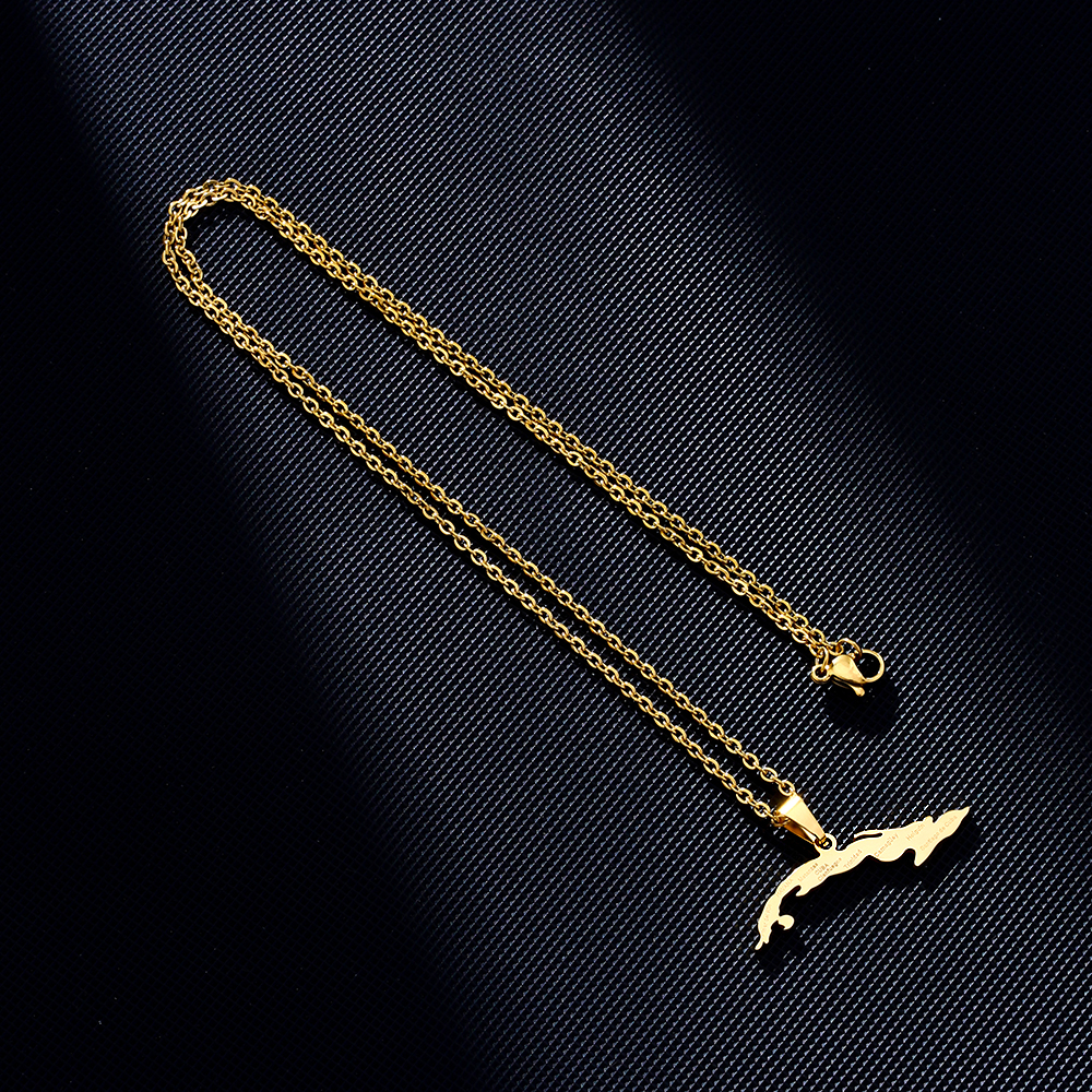 Fashion Cuba Map City Pendant  - Women'S Fashion Guide ulasan dan harga