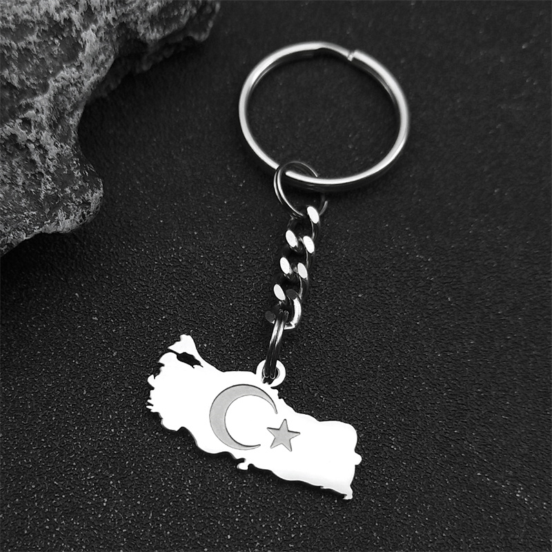 Ethnic Turkey Map Flag Keyring - Women'S Fashion Guide ulasan dan harga