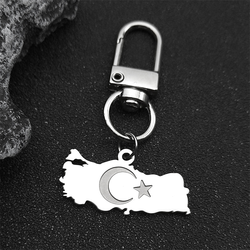 Ethnic Turkey Map Flag Keyring - Women'S Fashion Guide ulasan dan harga