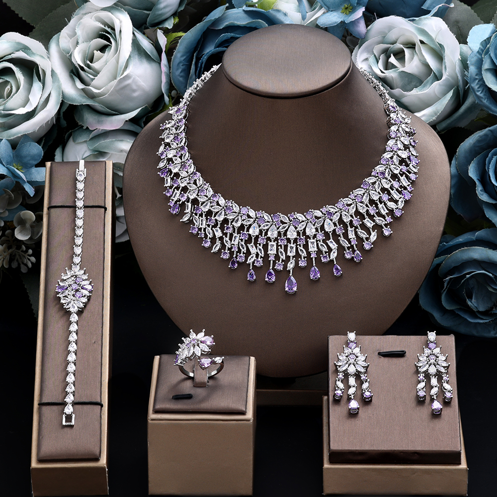 New Bridal Wedding Jewelry Set - Women Fashion Uae ulasan dan harga