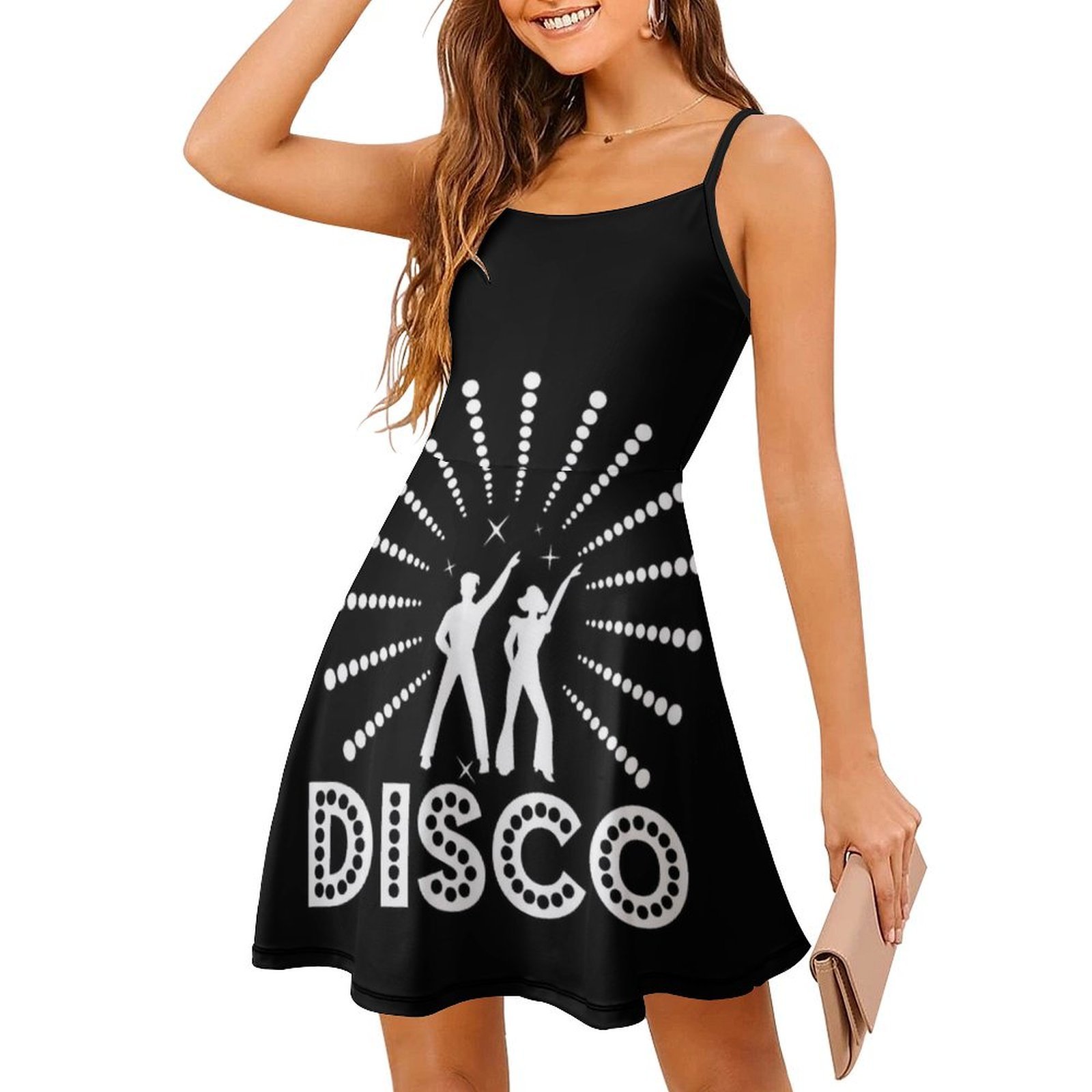 White And Black 70S Disco Part - Women'S Fashion Of The 70S ulasan dan harga
