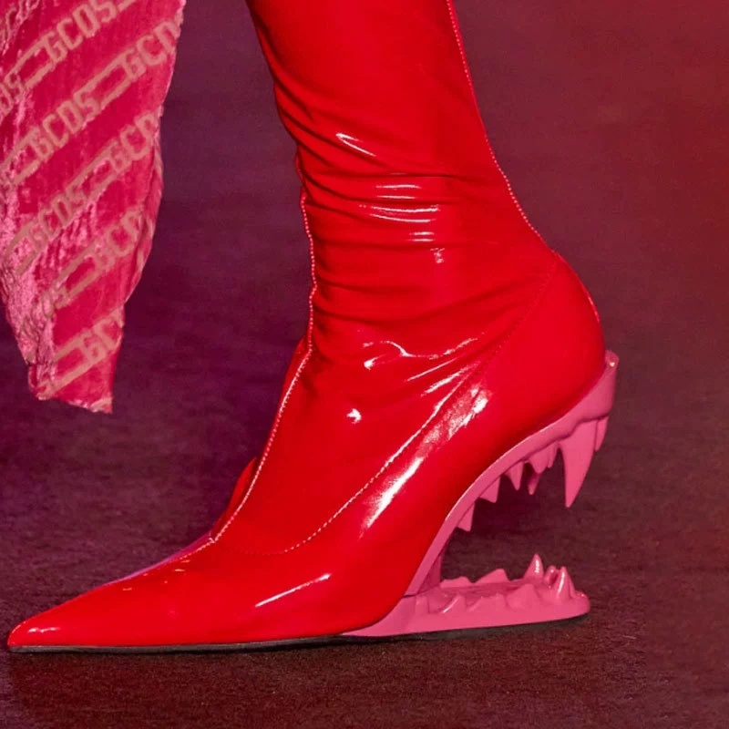 Fashion Show Tooth Shaped High - Women'S Fashion Show ulasan dan harga