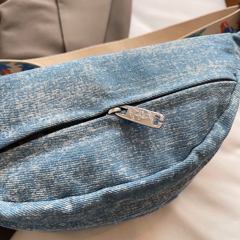 Denim Blue Chest Bags For Wome - Women'S Fashion Boutique ulasan dan harga